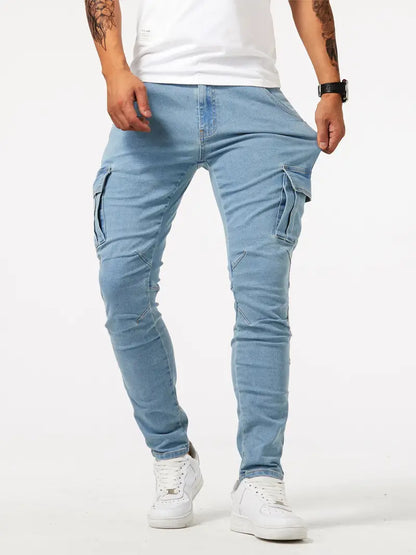 Pantalon de travail homme robuste gris avec poches multiples