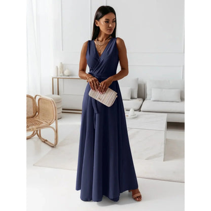 Robe Femme Col V Élégante et Chic - PanierRoyale
