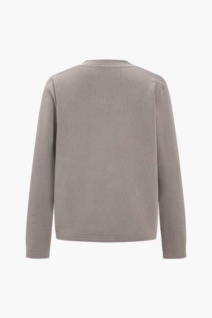 Cardigan et Pantalon Large pour Femme Ensemble Décontracté