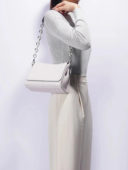 Sac à Dos Cuir Blanc Féminin élégant