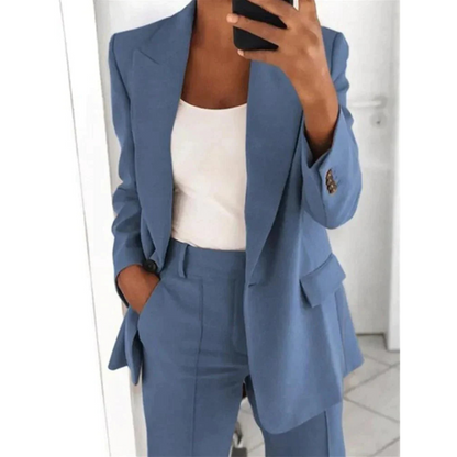 Costume Femme Tailleur Chic Élégant Slim Fit - PanierRoyale