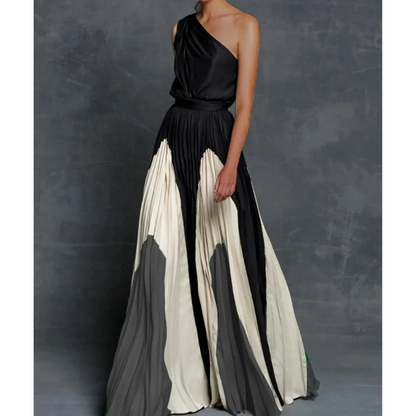Robe Femme Élégante Asymétrique Longue