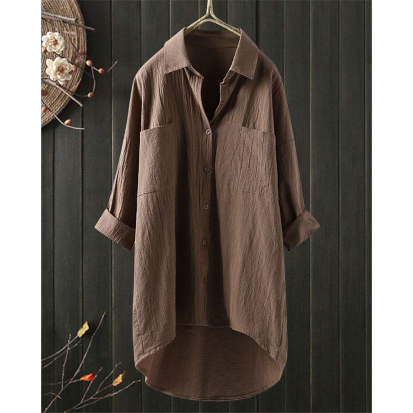 Blouse Féminine Légère | Manches Longues Élégantes