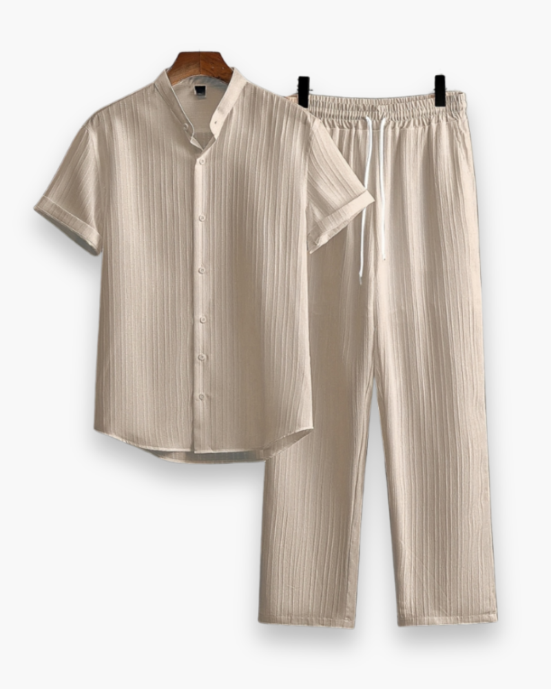 Tenue Été Homme Léger et Confortable - Chemise et Pantalon Décontractés