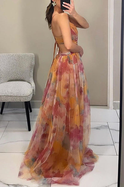 Robe Maxi Femme Tissu Léger Fluide Coupe Élégante