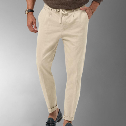 Pantalon Chino Élastique avec Cordons de Serrage