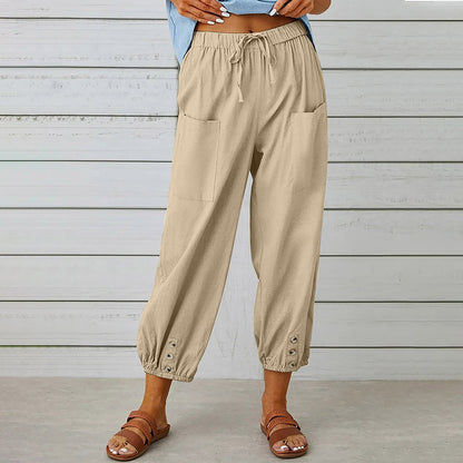 Pantalon Décontracté Femme Confortable