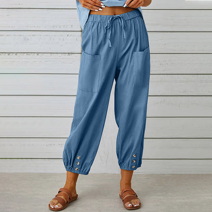 Pantalon Décontracté Femme Confortable