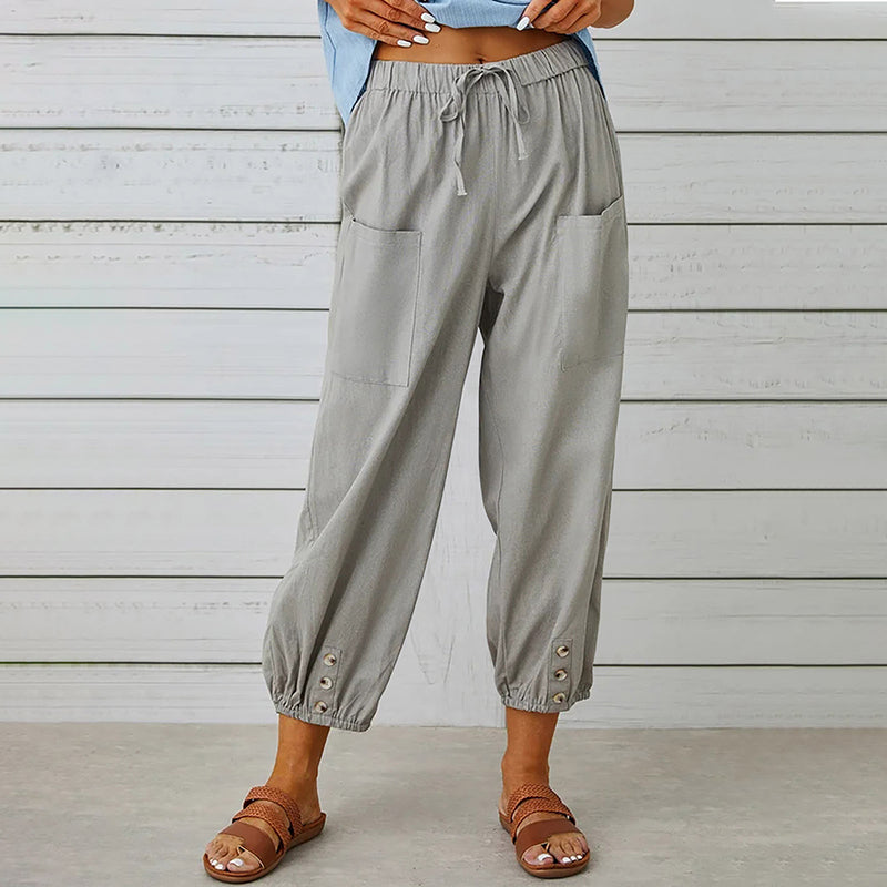 Pantalon Décontracté Femme Confortable