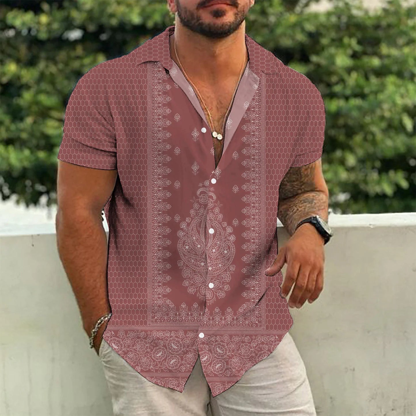 Chemise Homme Décontractée Casual