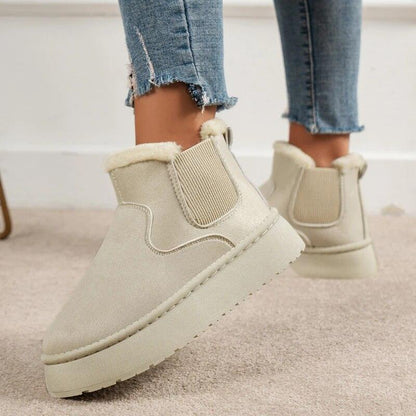 Bottes Chic et Confortables à Doublure Cuir