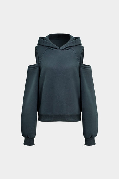 Sweat à Capuche Femme Décolleté Fashion