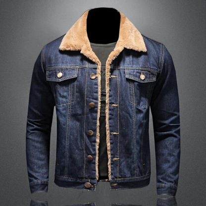Veste Denim Décontractée et Chaude pour Homme - PanierRoyale