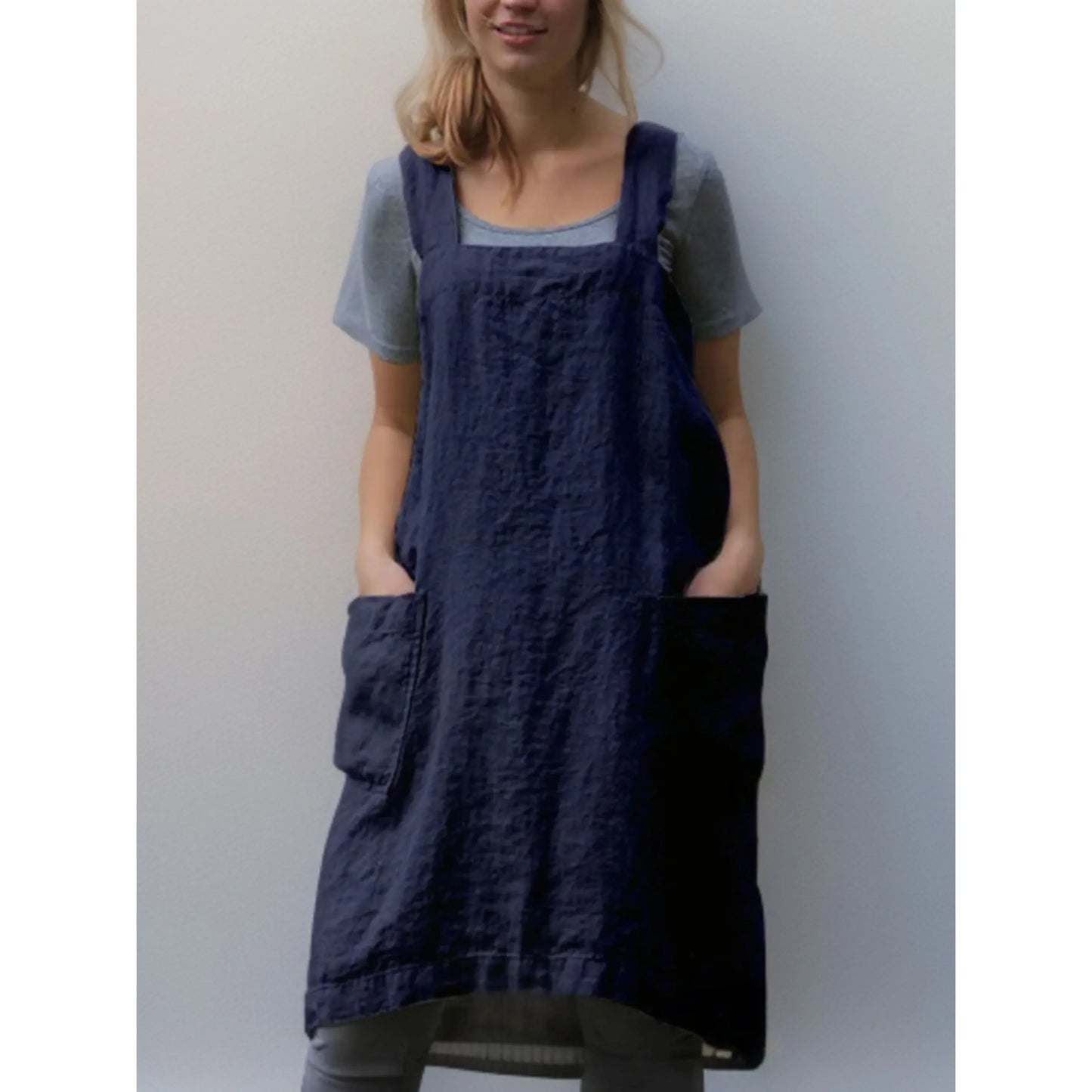 Robe de Cuisine Femme Pratique avec Poches
