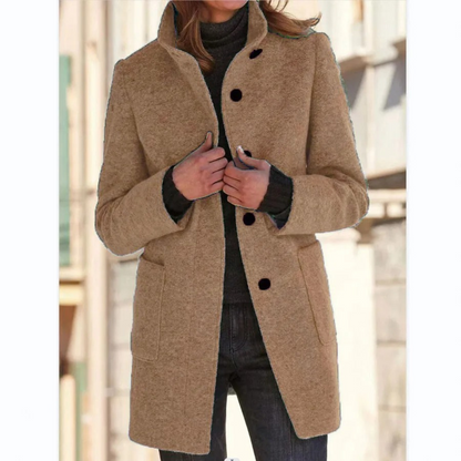 Manteau Femme Long en Coton Imperméable Élégant