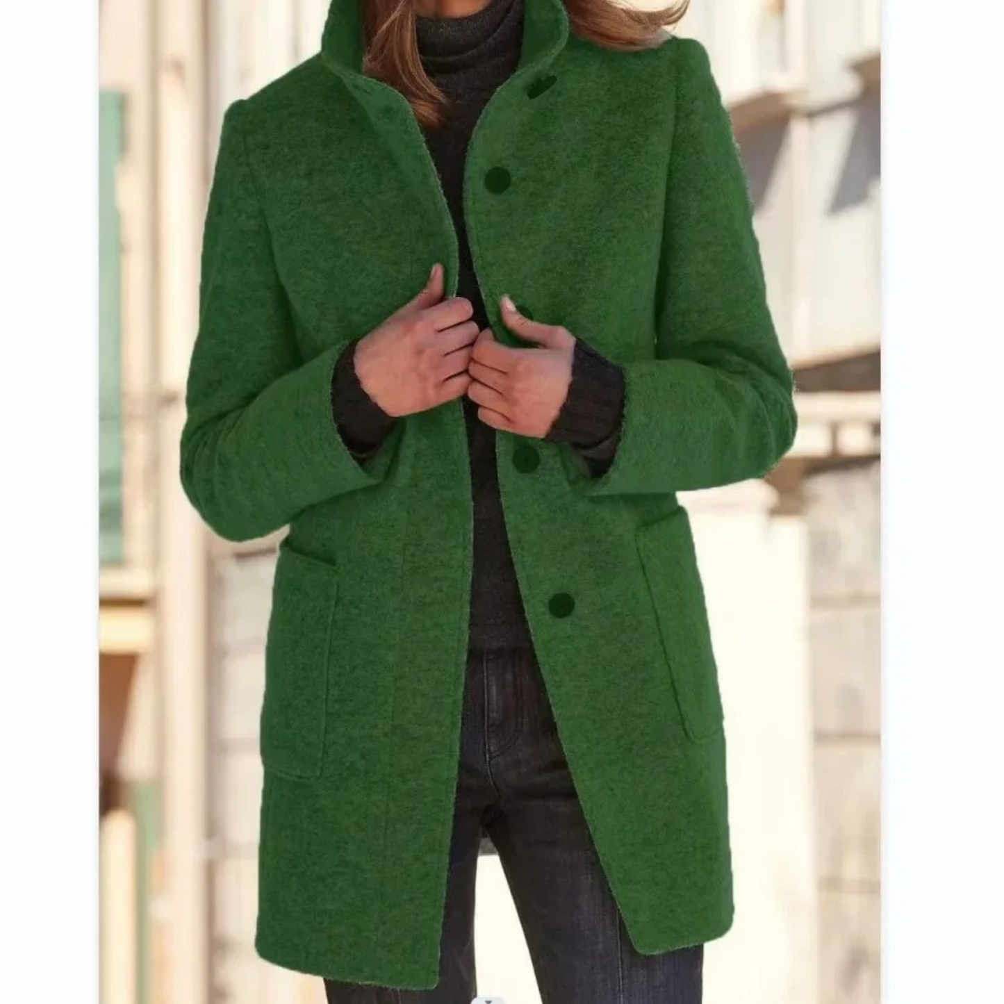 Manteau Femme Long en Coton Imperméable Élégant