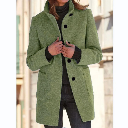 Manteau Femme Long en Coton Imperméable Élégant