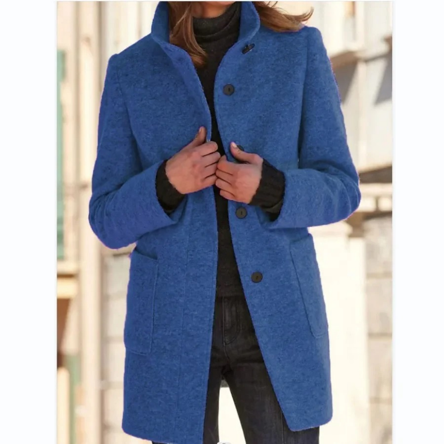 Manteau Femme Long en Coton Imperméable Élégant