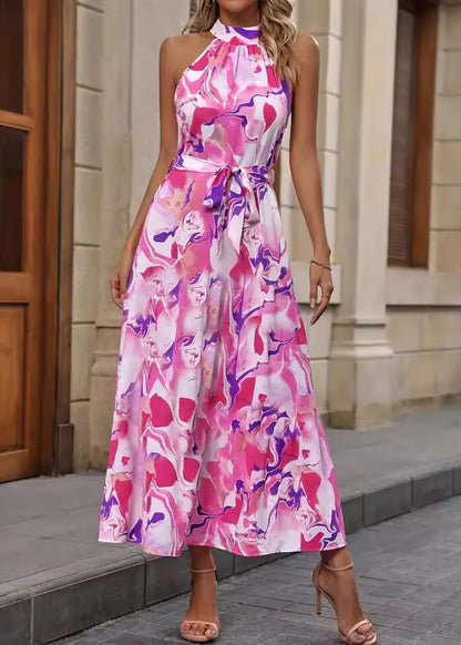 Robe Femme Longue Élégante à Manches Longues