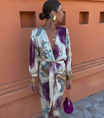 Robe Femme Coupe Fluide Décolleté en V