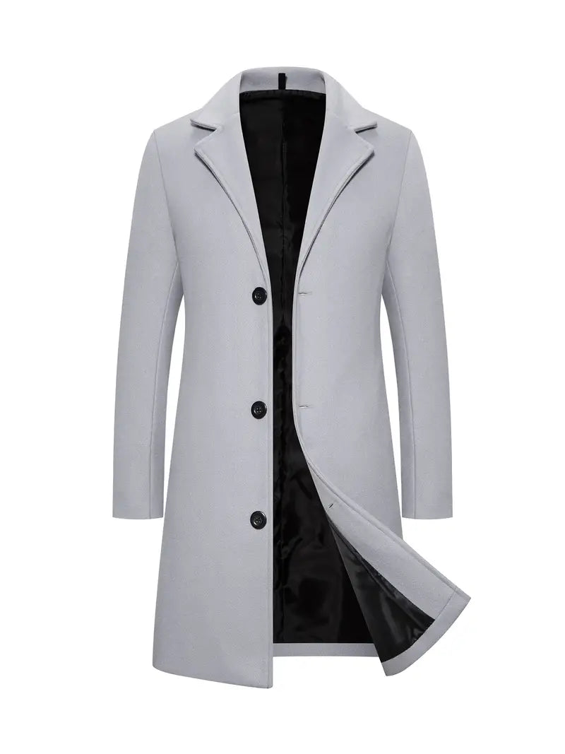 Trench-coat Classique pour Homme avec Ceinture