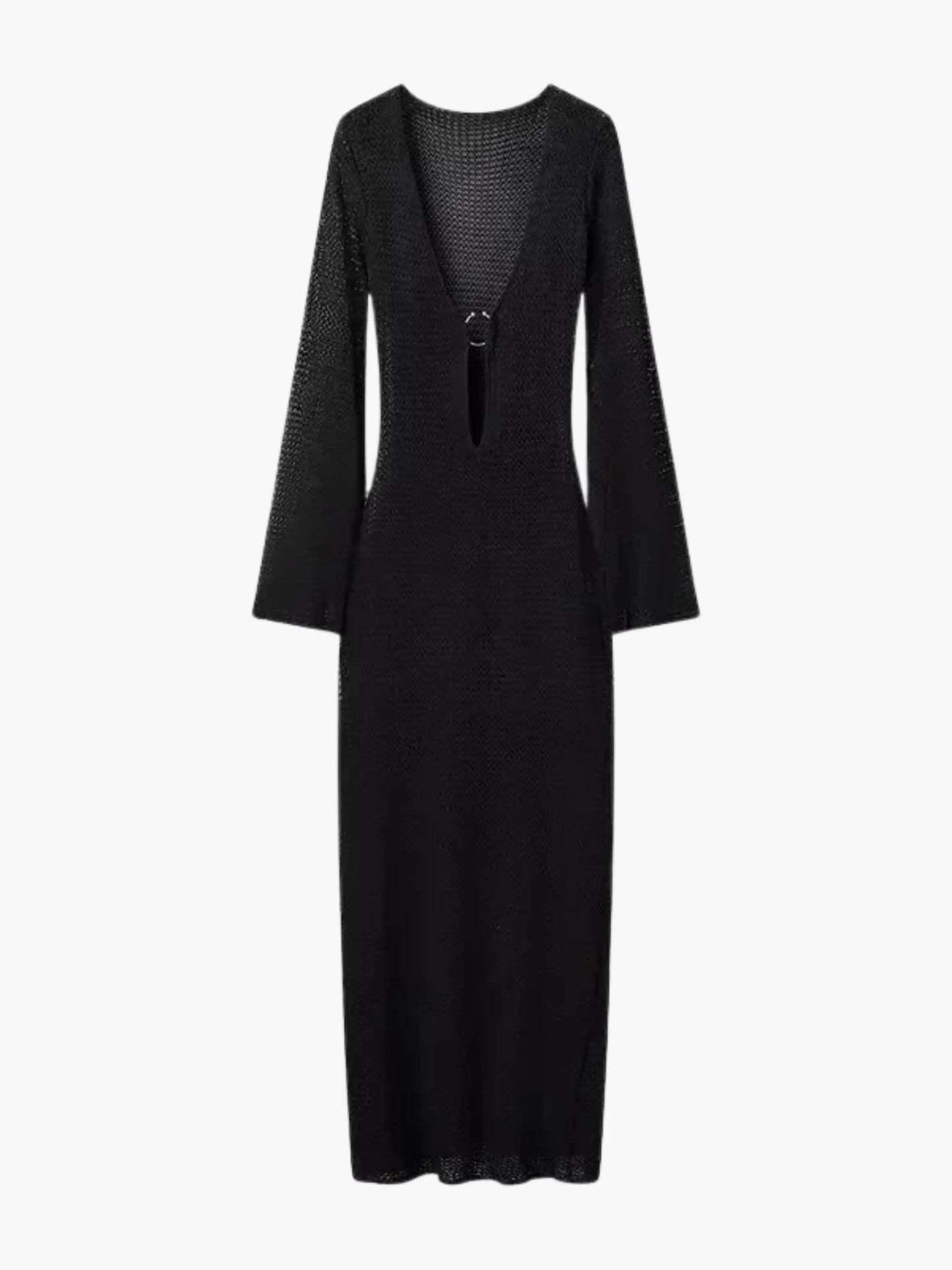 Robe Maxi en Maille Lila Féminine