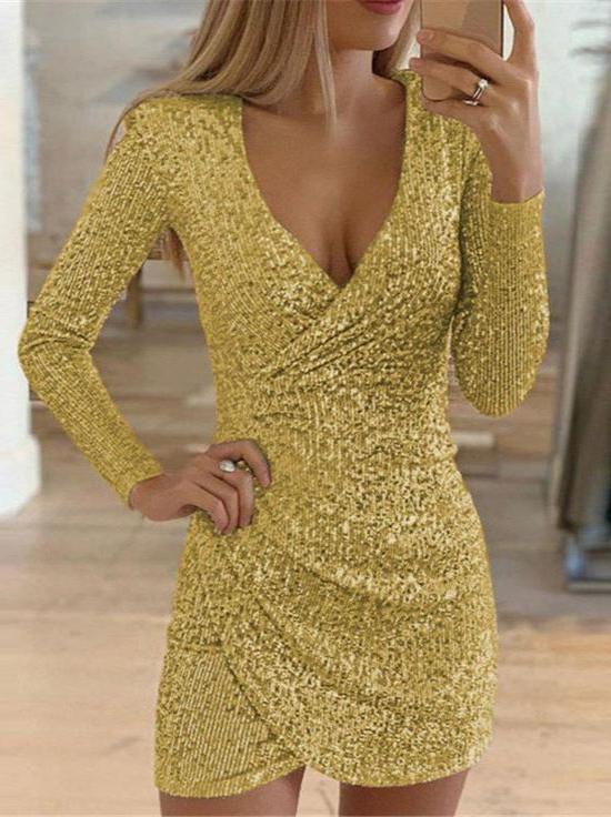 Robe de Soirée Pailletée Féminine