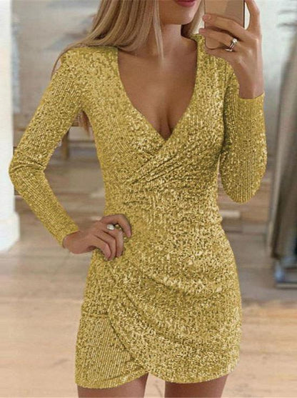 Robe de Soirée Pailletée Féminine
