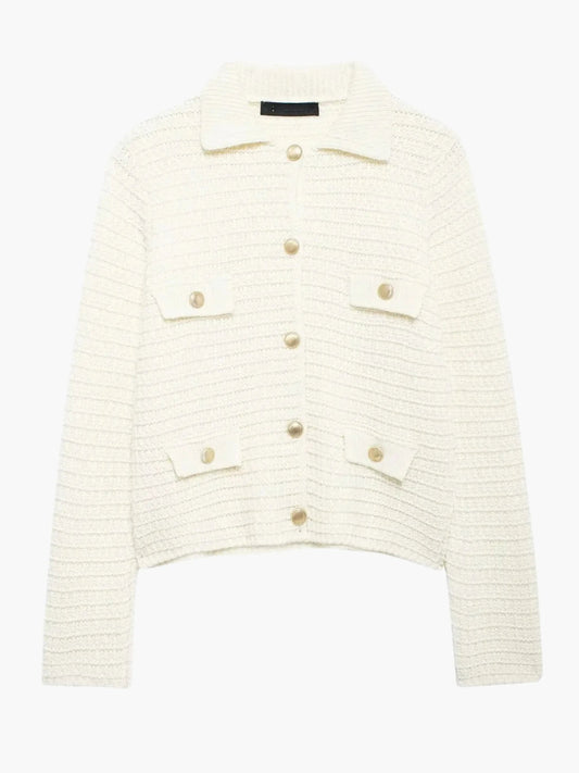 Cardigan Femme Tricoté Boutons Décontracté - BerlinGlamour