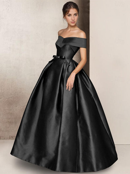 Robe de Soirée Longue Noire Femme Élégante et Chic - PanierRoyale