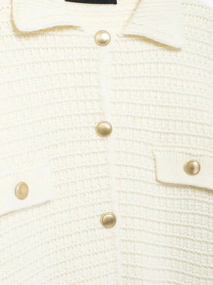 Cardigan Femme Tricoté Boutons Décontracté