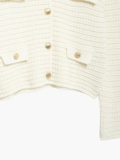 Cardigan Femme Tricoté Boutons Décontracté
