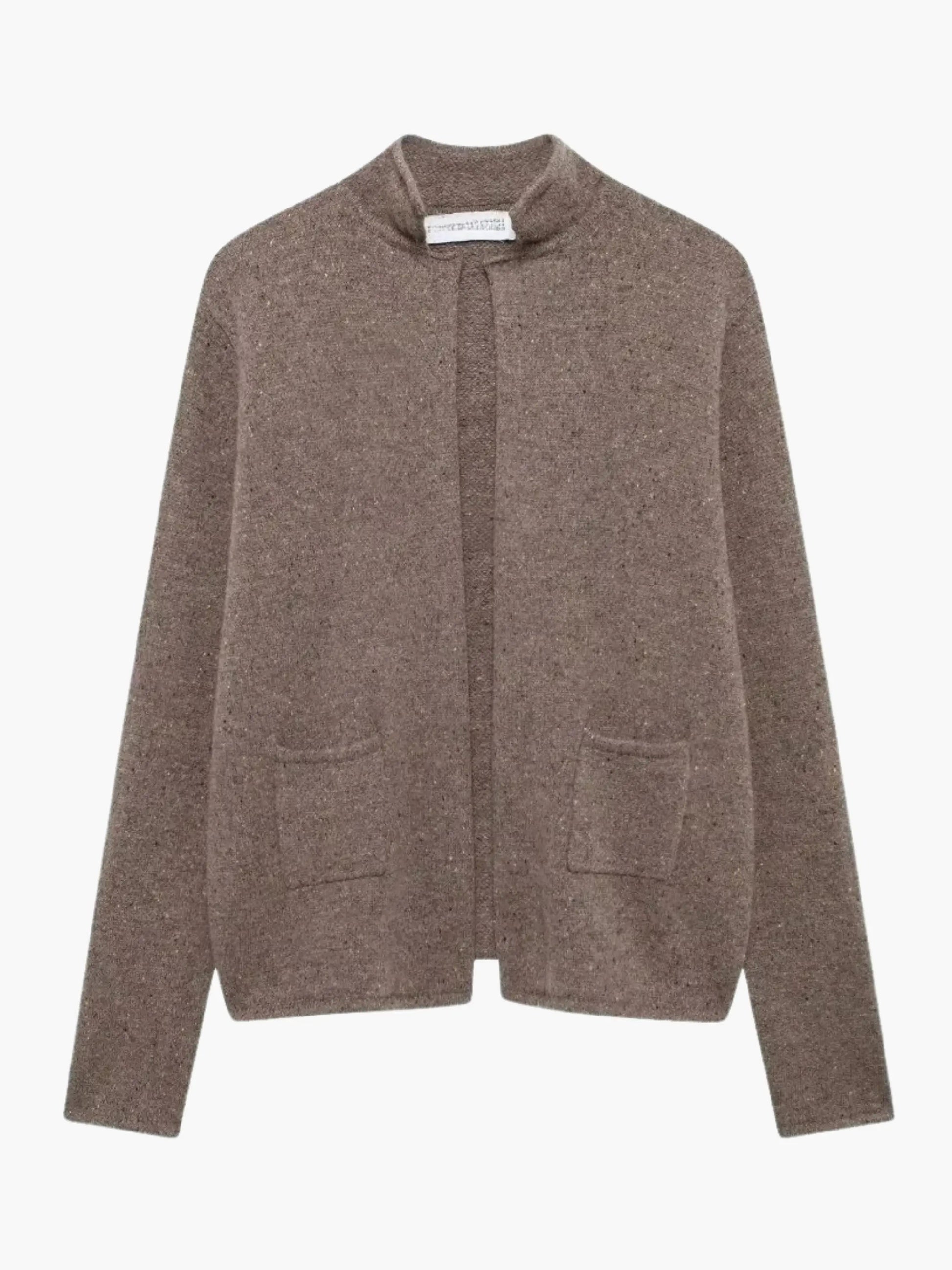 Cardigan Femme Décontracté à Col Montant - BerlinGlamour