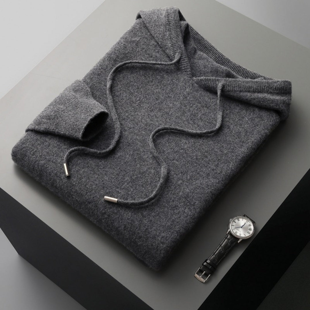 Pull à Capuche en Cachemire Doux pour Printemps