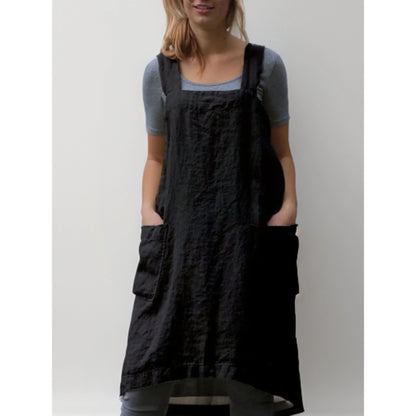 Robe de Cuisine Femme Pratique avec Poches