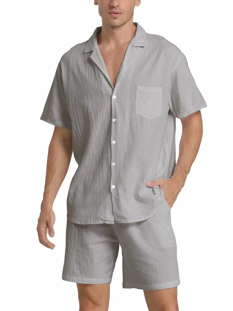 Costume Homme Lin Coton Respirant et Élégant
