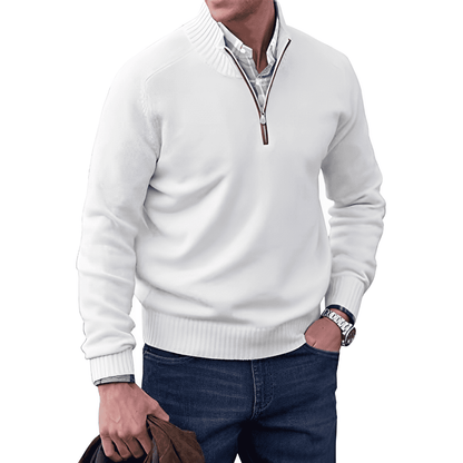 Pull Cachemire Homme Chic – Col Montant et Doux