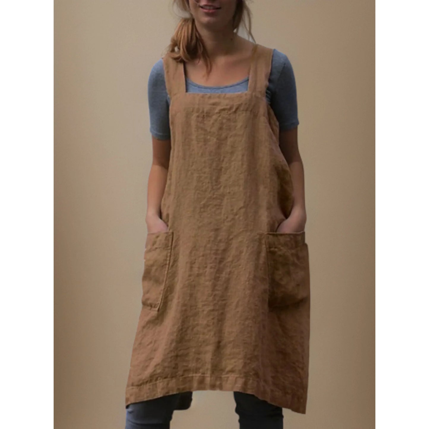 Robe de Cuisine Femme Pratique avec Poches