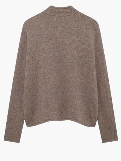 Cardigan Femme Décontracté à Col Montant