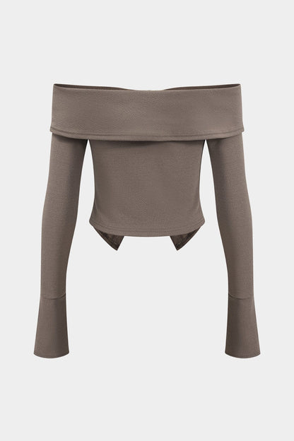 Ensemble Éléggant Off-Shoulder avec Mini-Robe