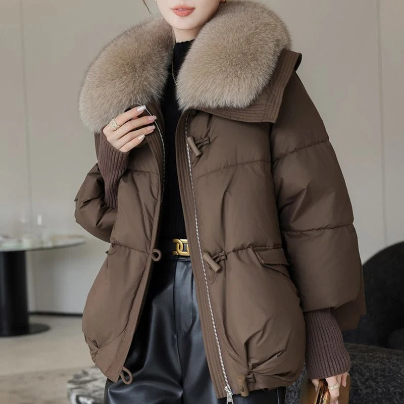Parka Femme Hiver Imitation Fourrure Douce et Chaude - PanierRoyale