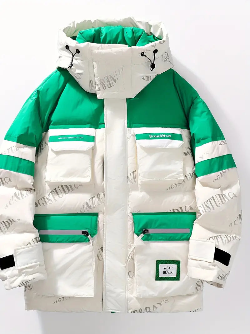 Veste Hiver Homme Zippée Élégante avec Poches Réglables - PanierRoyale