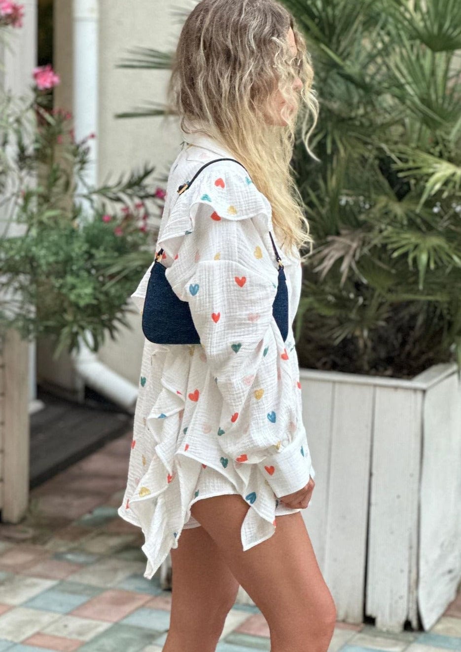 Ensemble Deux Pièces Fleurs Été Décontracté