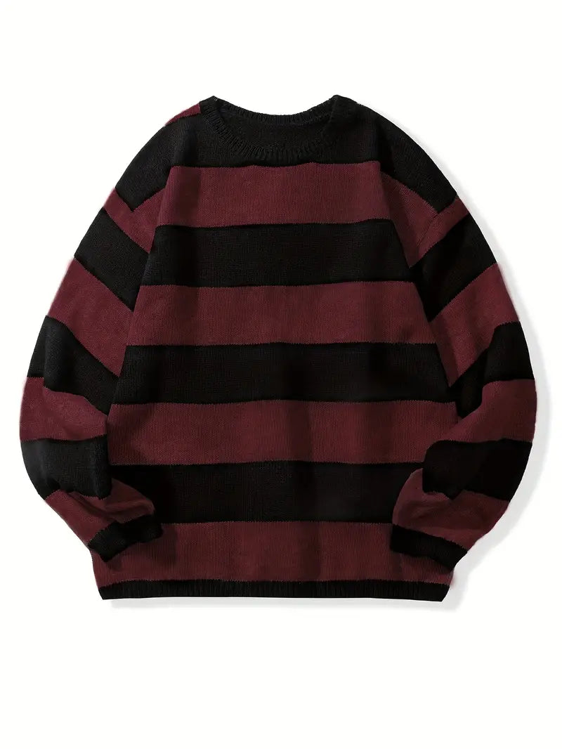 Pull Rayé Homme Classique et Confortable - PanierRoyale