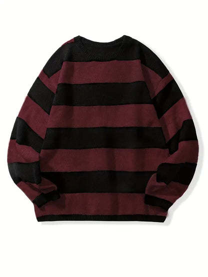 Pull Rayé Homme Classique et Confortable - PanierRoyale