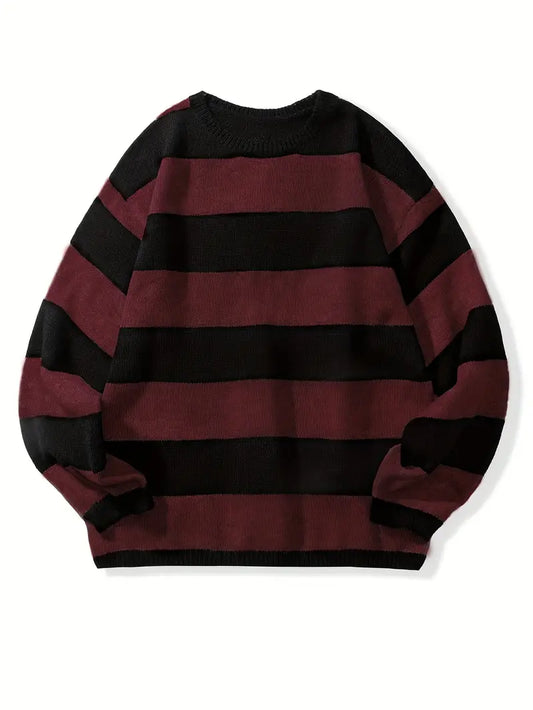 Pull Rayé Homme Classique et Confortable - PanierRoyale