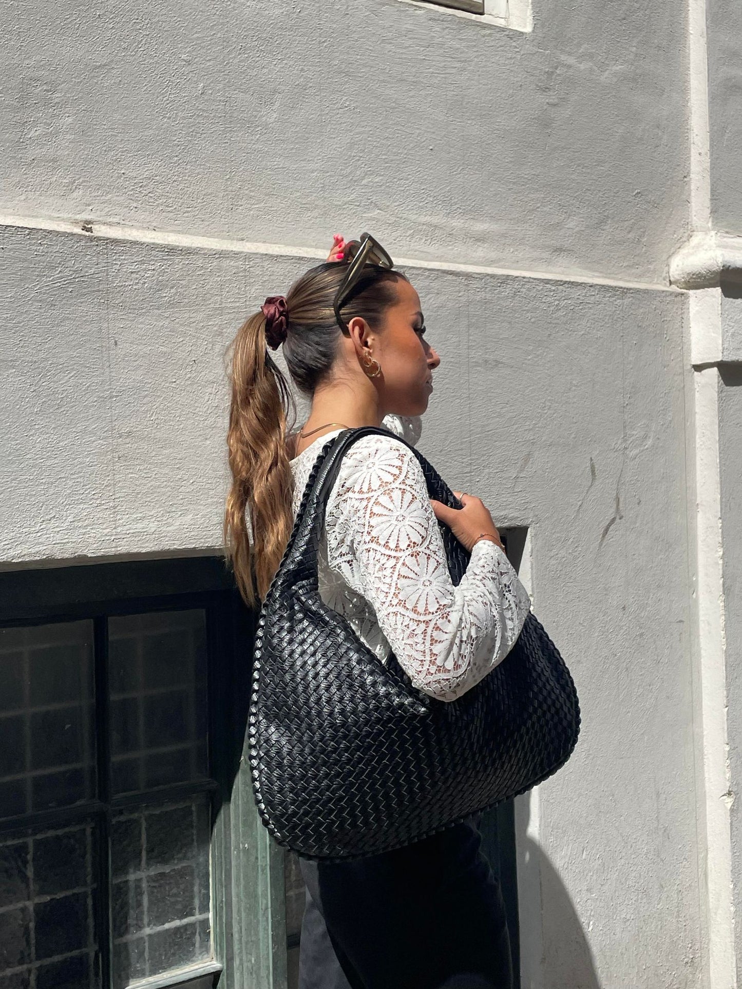 Sac à main cuir femme classique noir - PanierRoyale