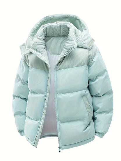 Veste Doudoune Femme Hiver avec Capuche Amovible