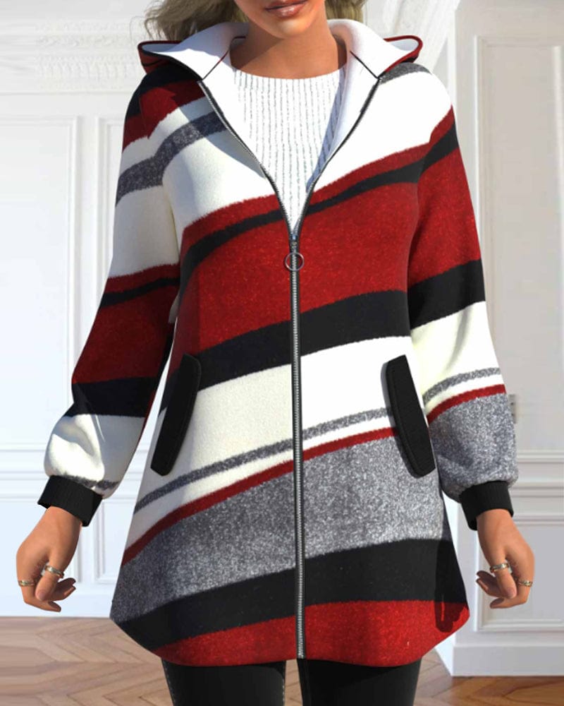 Veste Capuche Zippée Femme Tout Temps