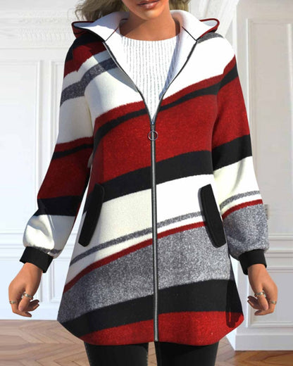 Veste Capuche Zippée Femme Tout Temps